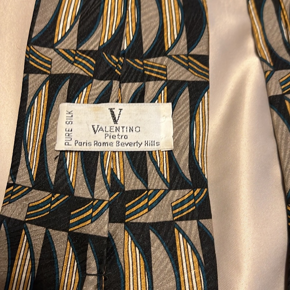Valentino Pietro Designer silk tie